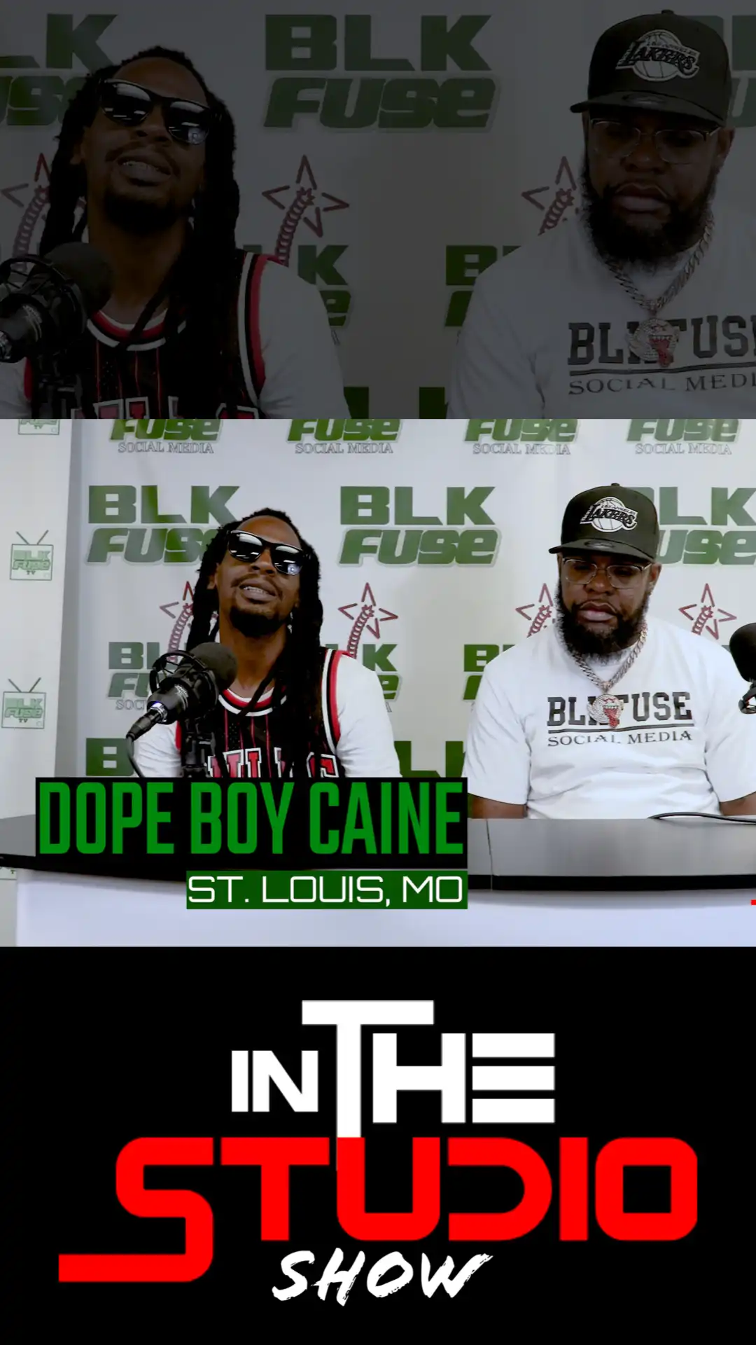 in the studio - dope boy caine