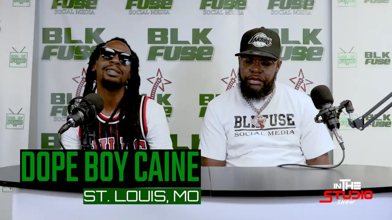 in the studio - dope boy caine